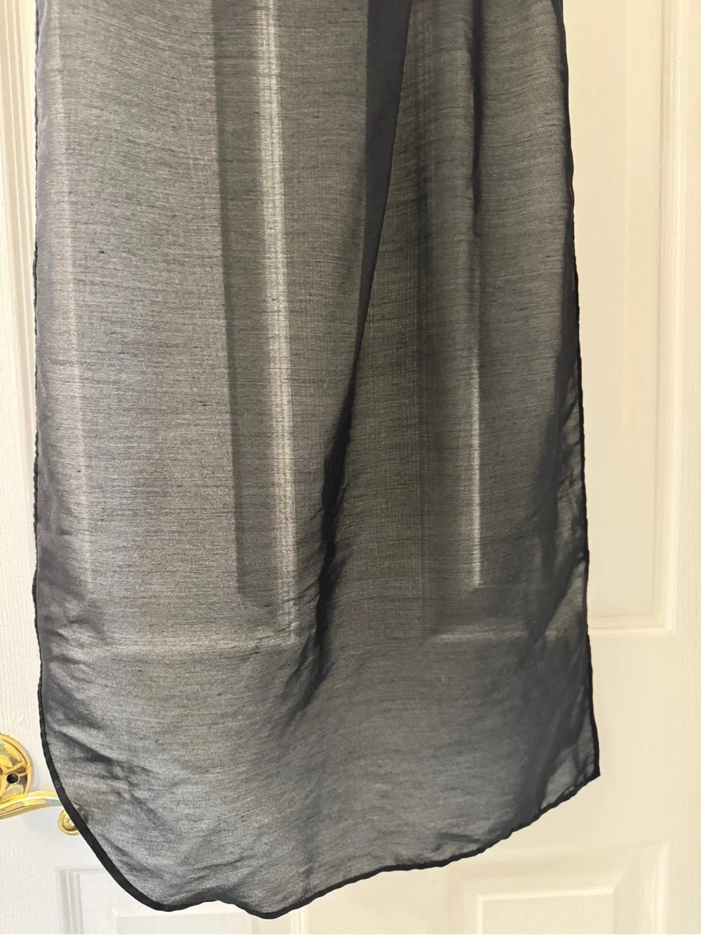 Lightweight Black Sheer Scarf Wrap